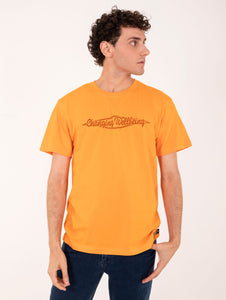 T-shirt Forza Romagna Manifattura Ceccarelli in Cotone Arancione