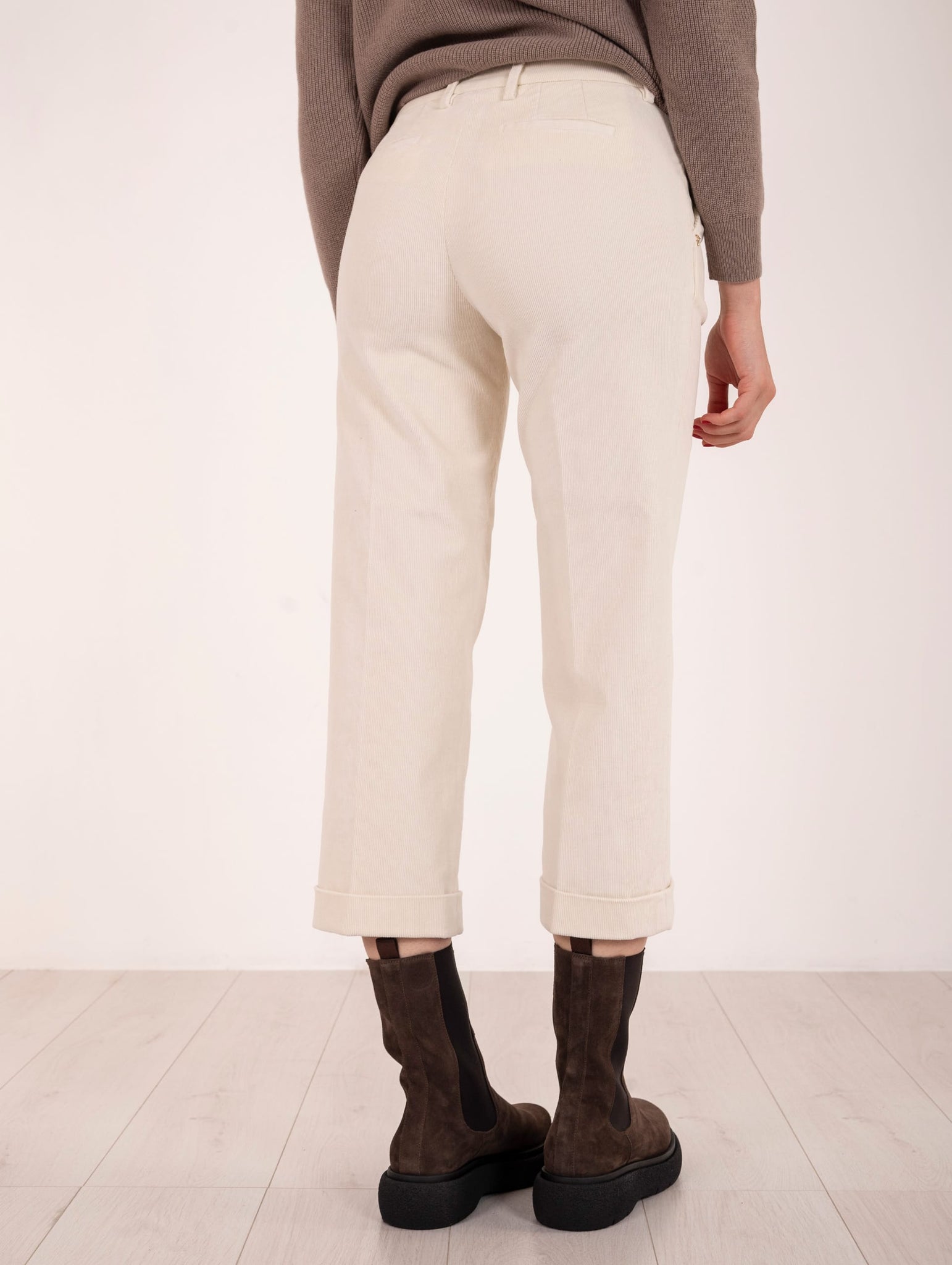 Pantalone Nelly Re-Hash in Velluto Panna