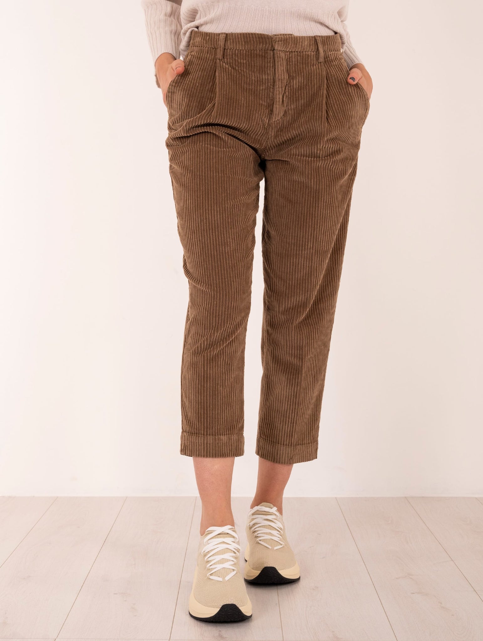 Pantalone Roy Roger's Chino in Velluto a Coste Biscotto