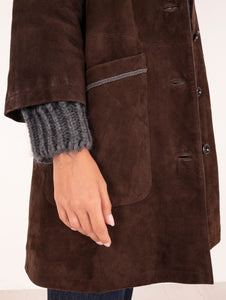 Cappotto The Jackie Leather in Suede T. di Moro
