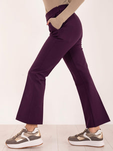 Pantalone Via Masini 80 in Viscosa Viola