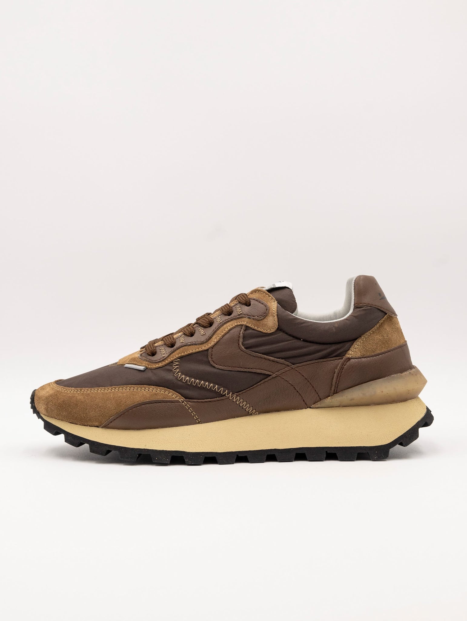 Sneakers Voile Blanche Qwark Hype Marrone e Tabacco