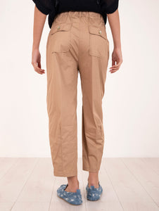 Pantalone Alessia Santi in Cotone Nocciola