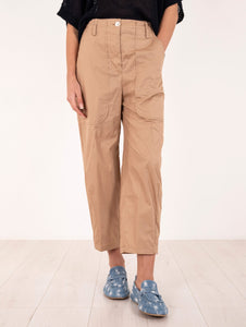 Pantalone Alessia Santi in Cotone Nocciola