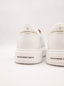 Sneakers Alexander Smith in Pelle Bianca