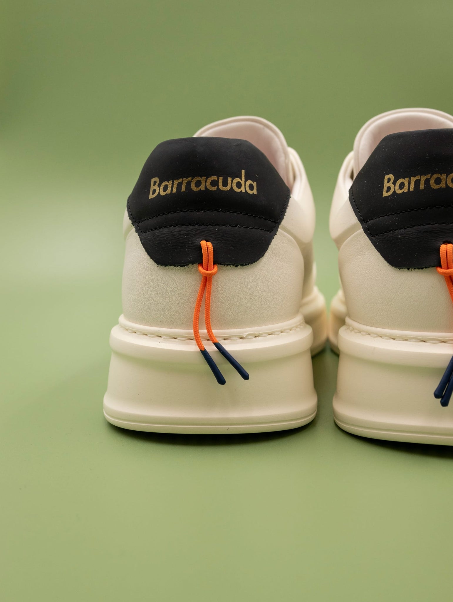 Sneaker Barracuda Phoneix in Pelle Bianca e Nera