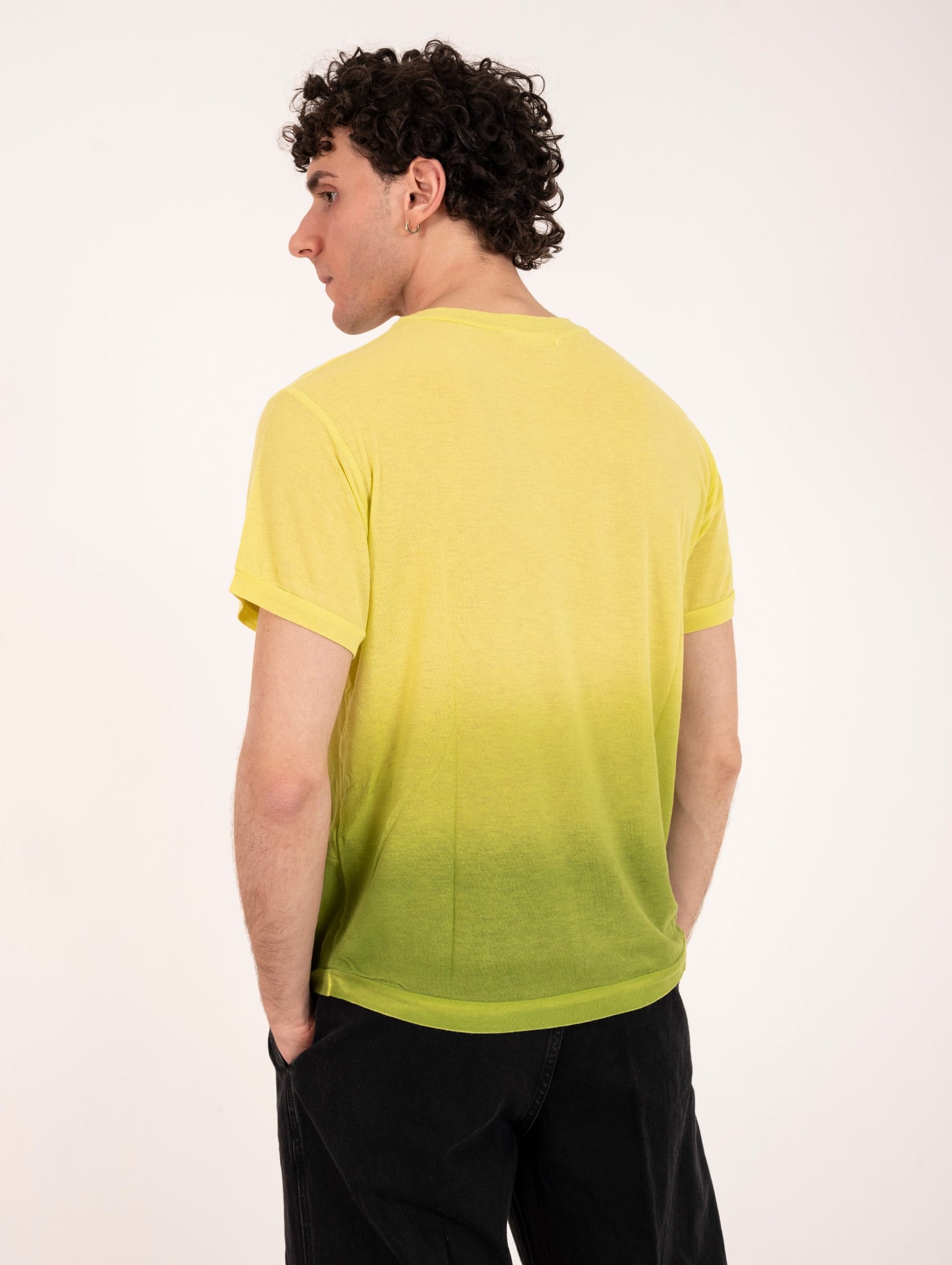 T-Shirt Daniele Fiesoli Degradè Misto Cashmere Acido e Lime