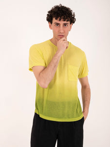 T-Shirt Daniele Fiesoli Degradè Misto Cashmere Acido e Lime