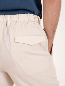 Pantalone Devore Chino in Solaro Super Light 120 Latte