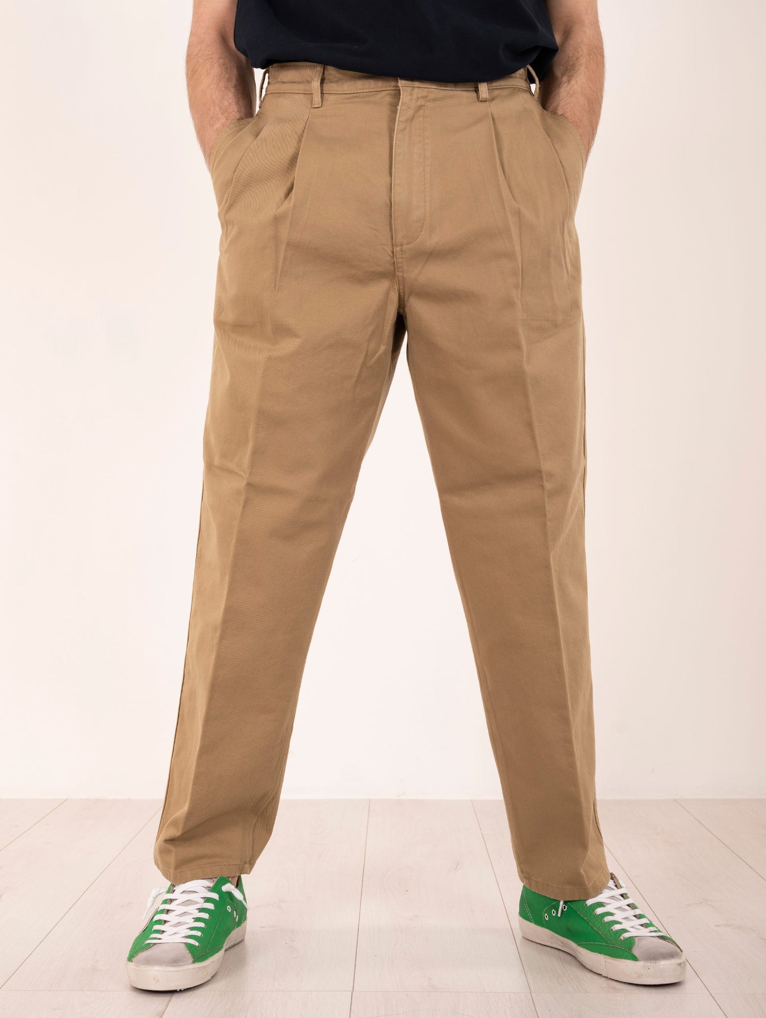 Pantalone Relaxed Dockers in Cotone Riciclato Biege