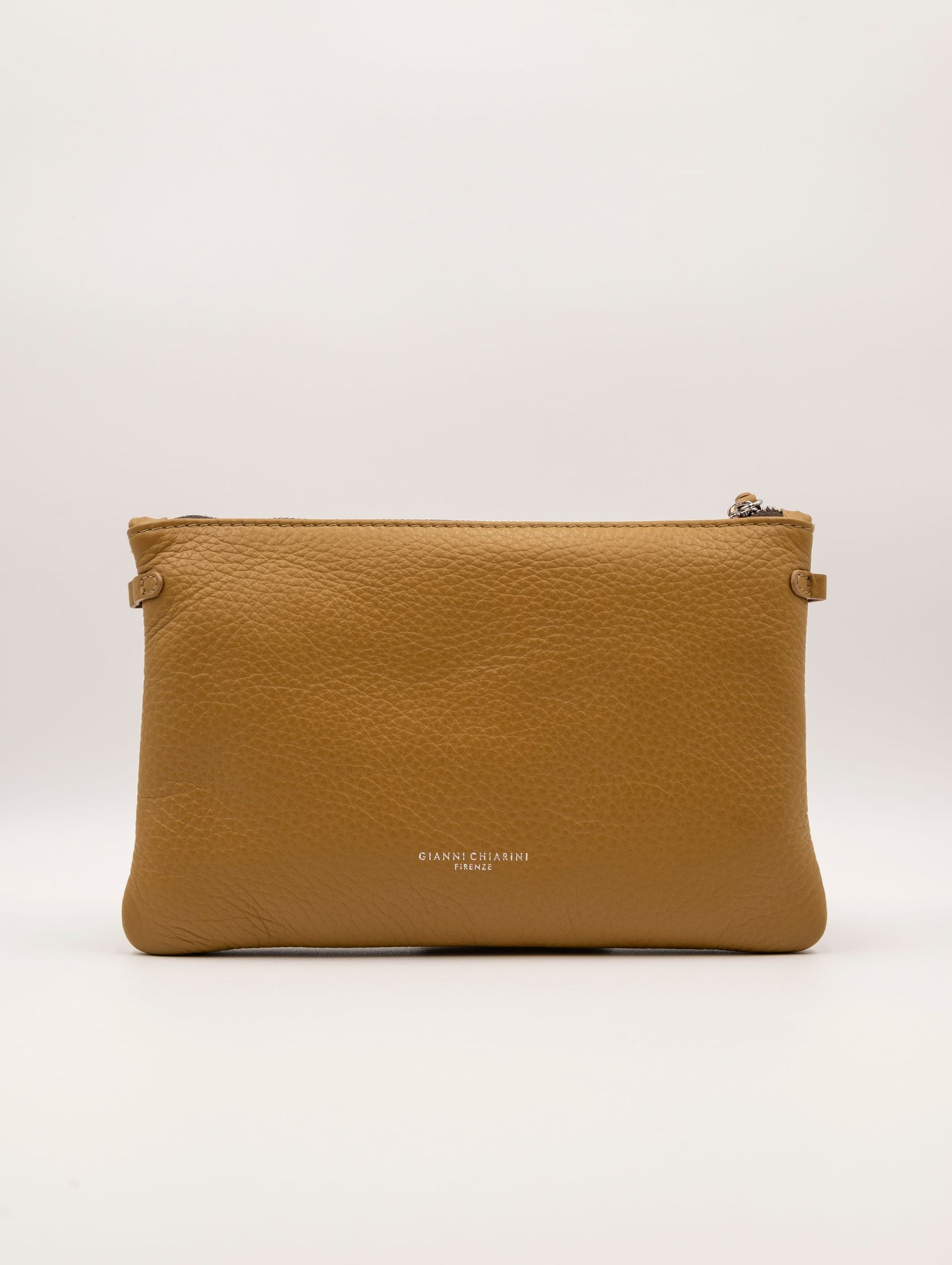 Pochette Hermy Gianni Chiarini in Pelle Martellata Orzo