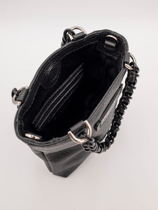 Minibag Camilla Gianni Chiarini in Pelle Martellata Nera