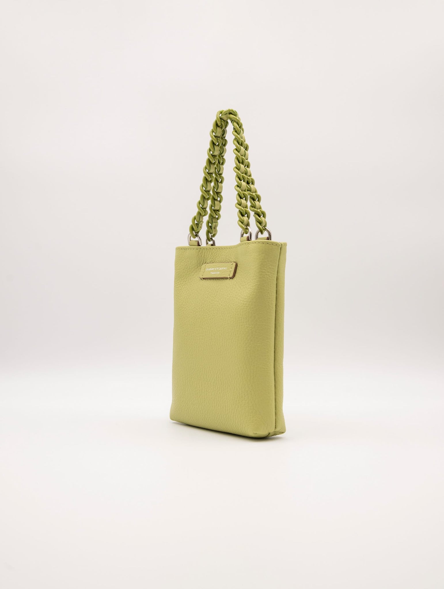 Minibag Camilla Gianni Chiarini in Pelle Martellata Verde Chiaro