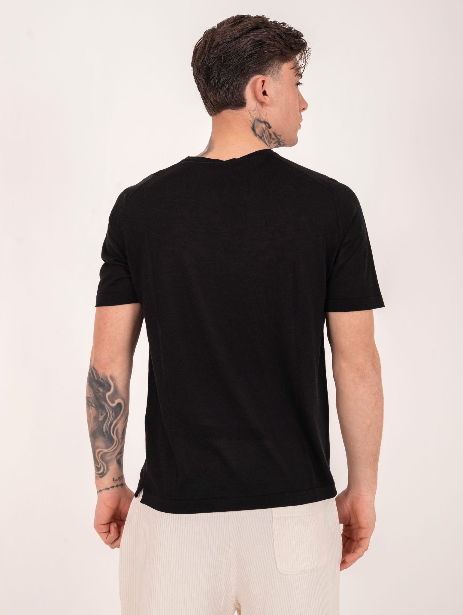 T-Shirt H953 in Seta Nera