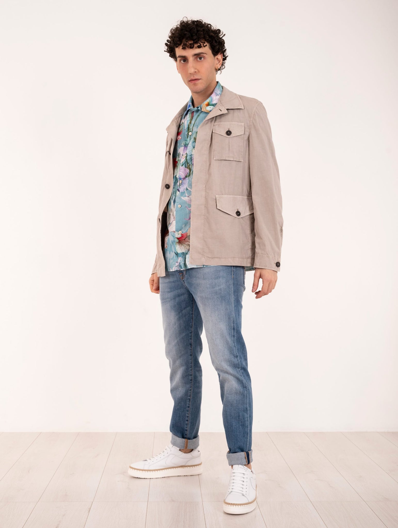 Overshirt L.B.M. 1911 in Cotone Beige