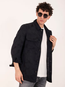 Overshirt L.B.M. 1911 Blackout in Lino e Cotone Nera