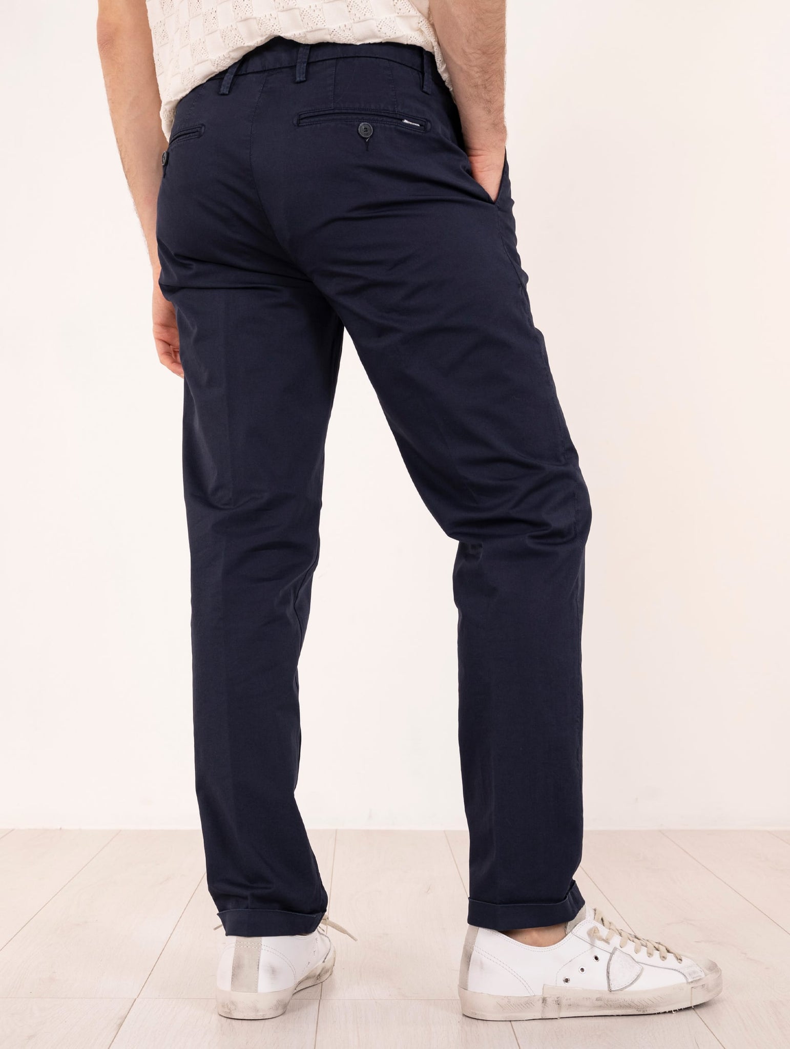 Pantalone Re-Hash in Cotone Blu