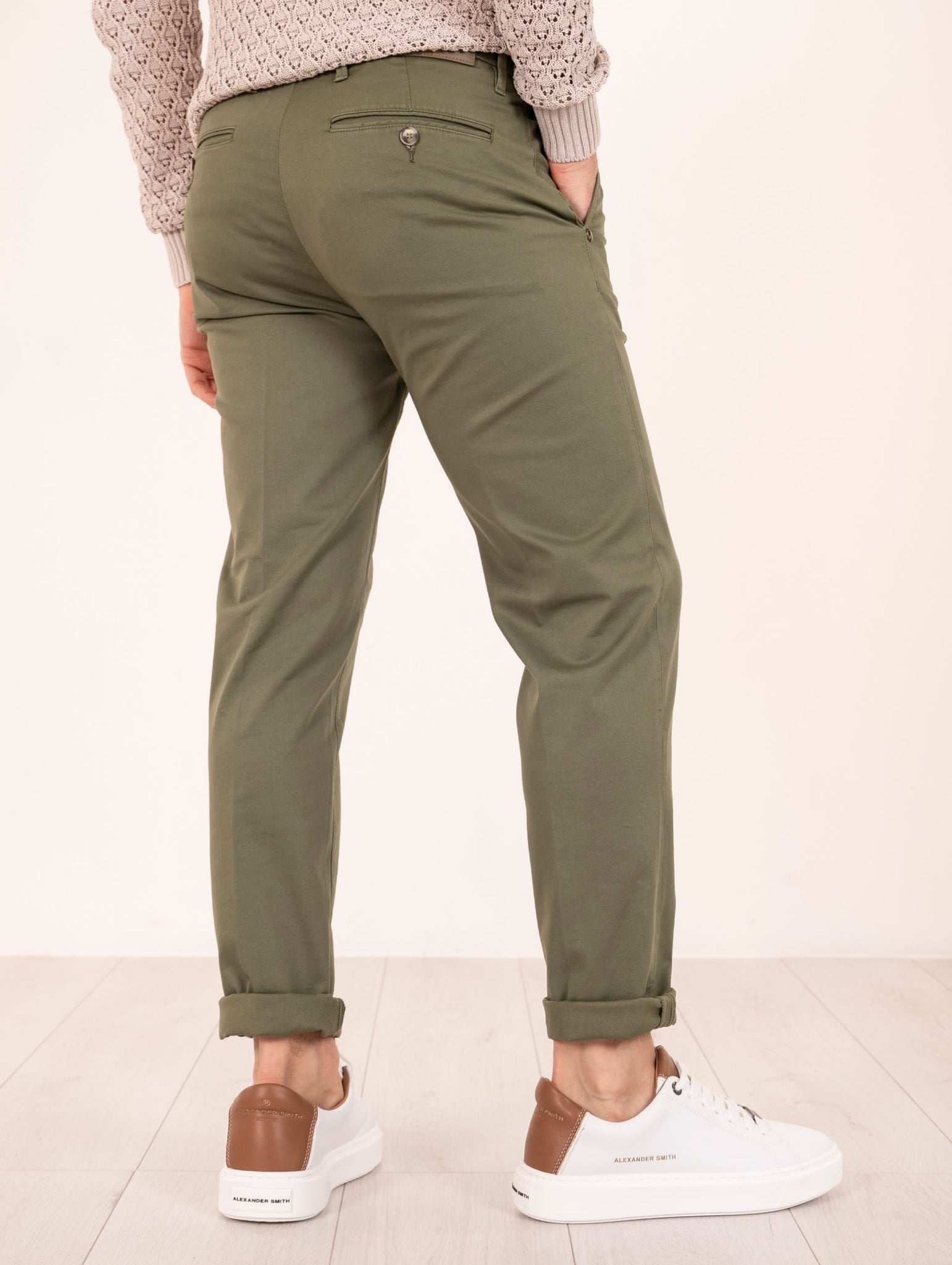 Pantalone Re-Hash in Cotone e Lyocell Militare
