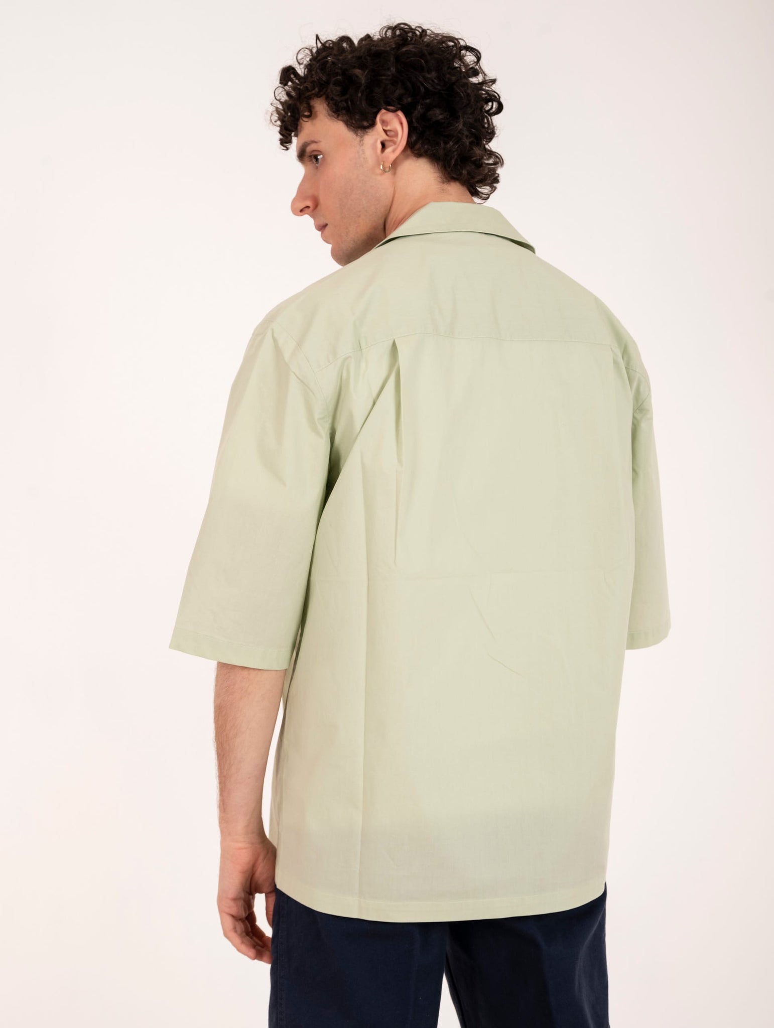 Overshirt M/M Roberto Collina in Cotone Verde