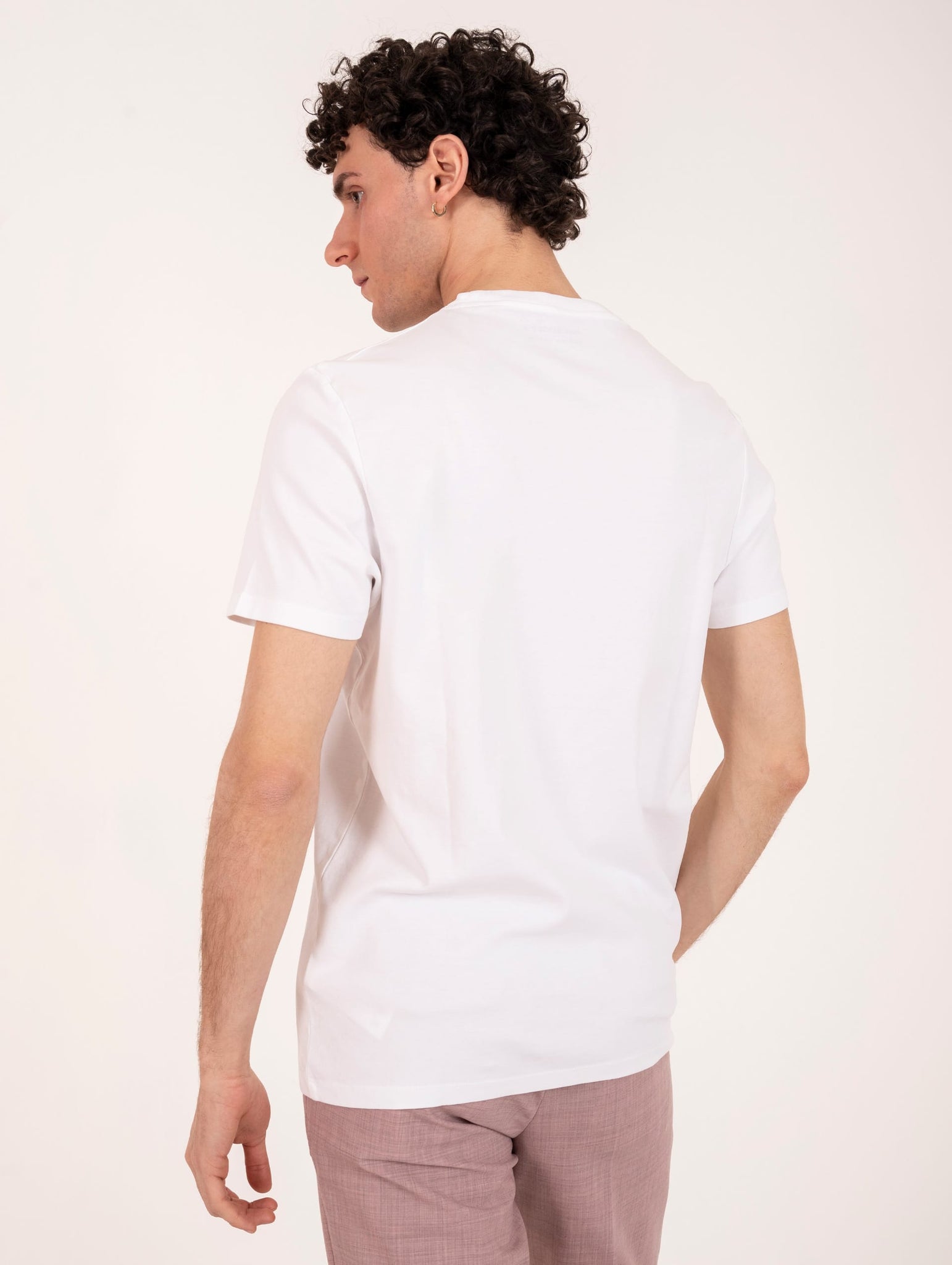 T-Shirt Roy Roger's in Cotone Supima Bianco Ottico