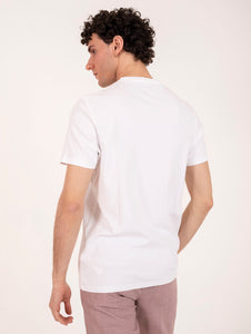T-Shirt Roy Roger's in Cotone Supima Bianco Ottico