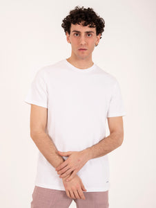 T-Shirt Roy Roger's in Cotone Supima Bianco Ottico