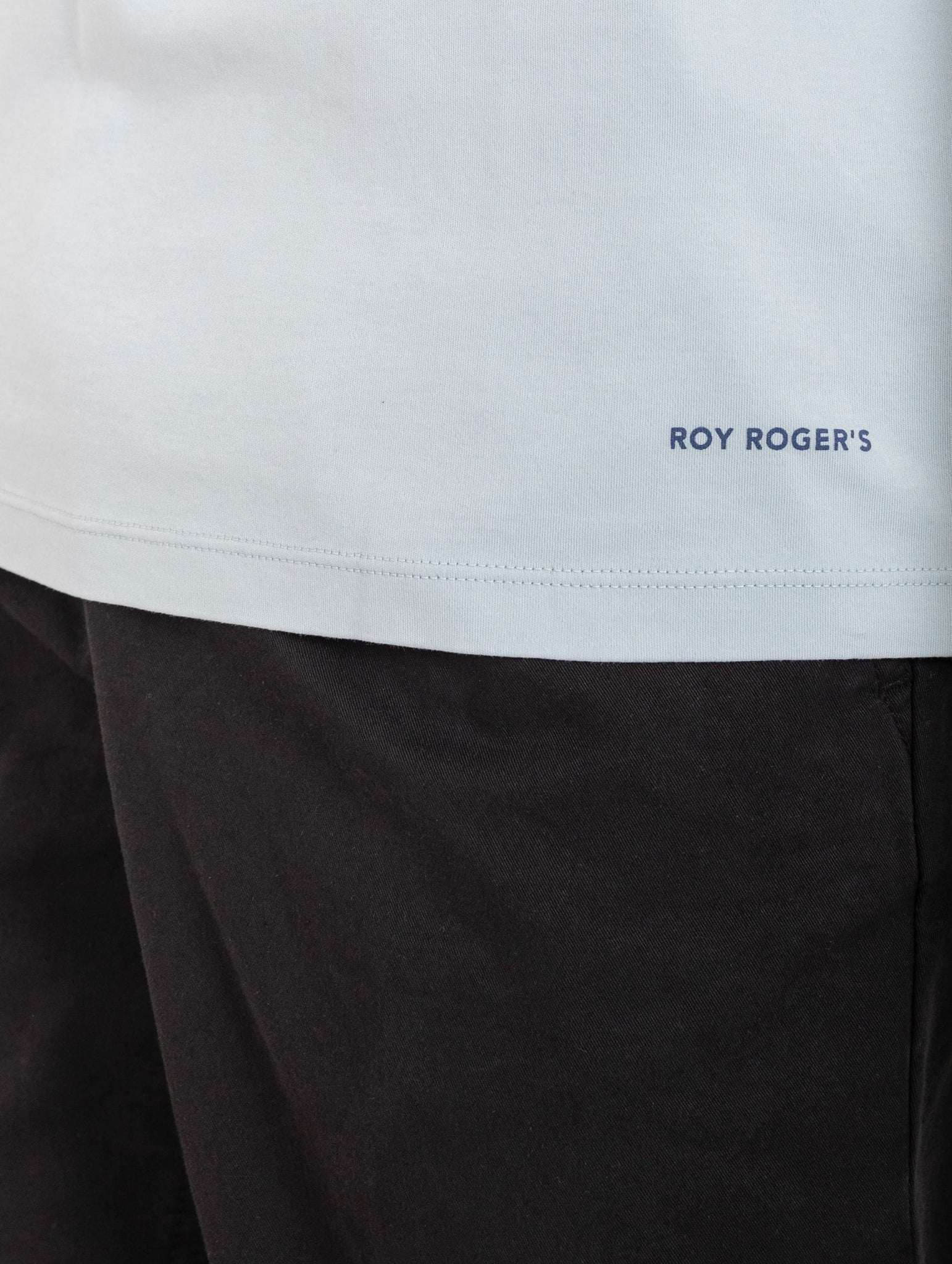 T-Shirt Roy Roger's in Cotone Supima Cielo