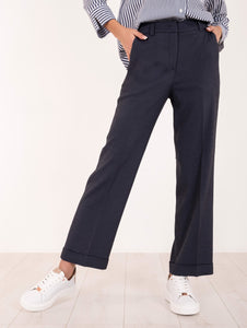 Pantalone Via Masini 80 in Viscosa Navy