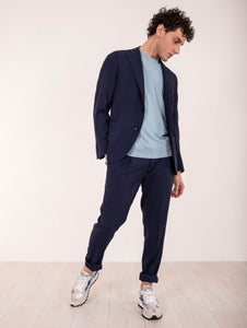 Abito Sartoriale Four Stroke in Lana Vergine Navy