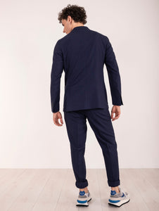 Abito Sartoriale Four Stroke in Lana Vergine Navy