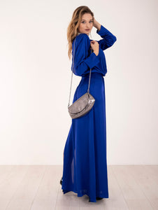 Abito Simona Corsellini in Satin Bluette