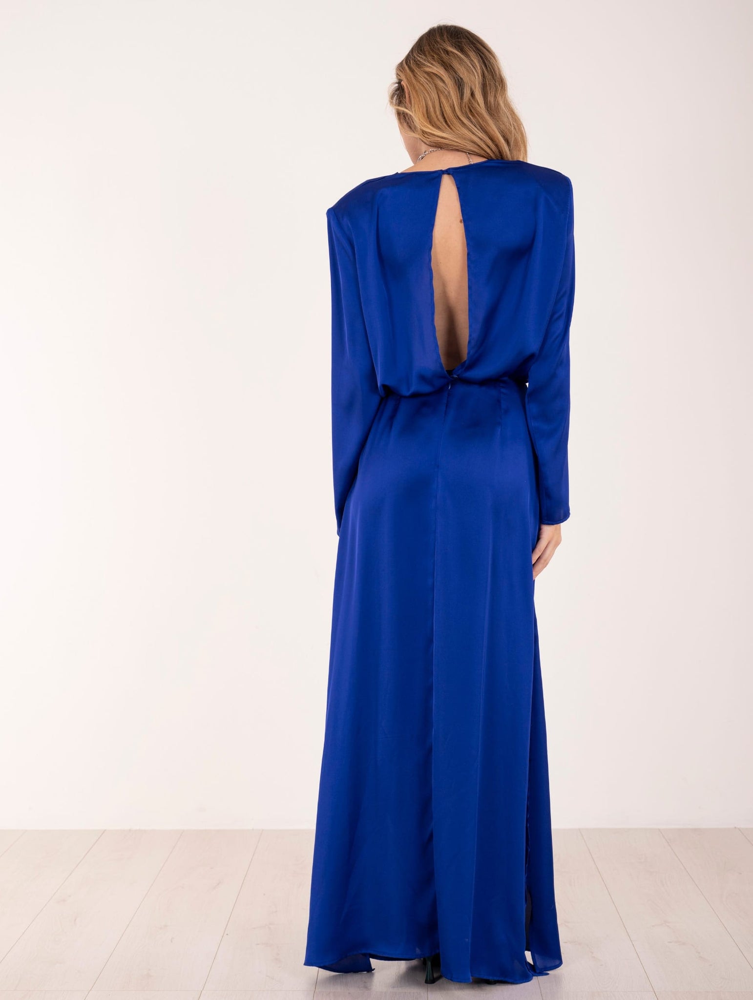 Abito Simona Corsellini in Satin Bluette