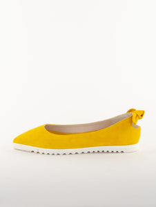 Ballerina Four Stroke Amalfi in Suede Giallo