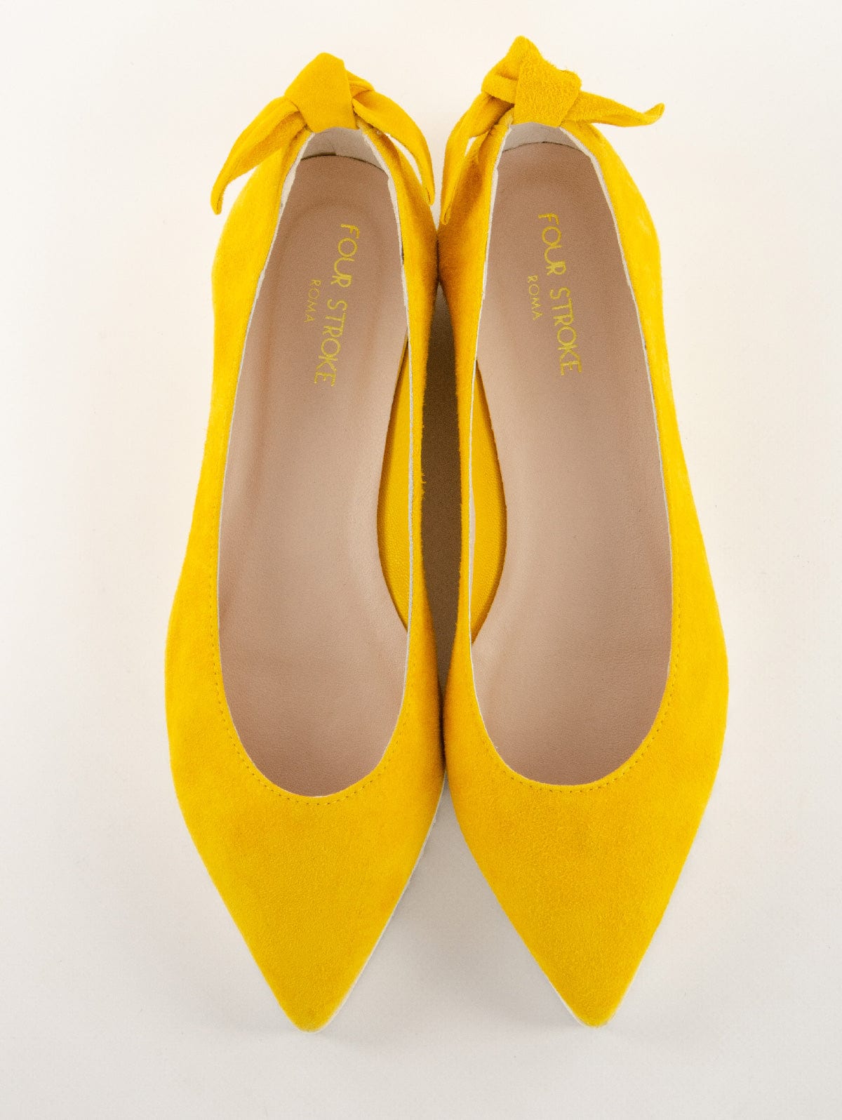 Ballerina Four Stroke Amalfi in Suede Giallo