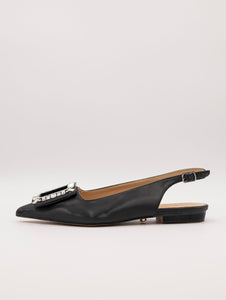 Ballerina Twenty Fourhaitch in Eco Pelle Nero