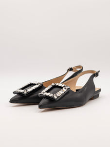 Ballerina Twenty Fourhaitch in Eco Pelle Nero