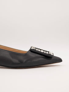 Ballerina Twenty Fourhaitch in Eco Pelle Nero