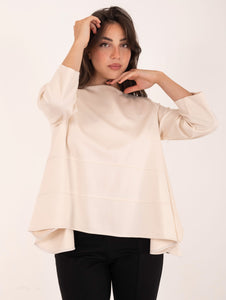 Blusa Meimeij Punto Milano Burro