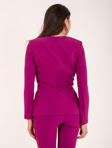 Blusa Simona Corsellini in Crepè Magenta