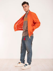 Bomber Manifattura Ceccarelli in Cotone Idrorepellente Arancio