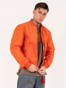 Bomber Manifattura Ceccarelli in Cotone Idrorepellente Arancio