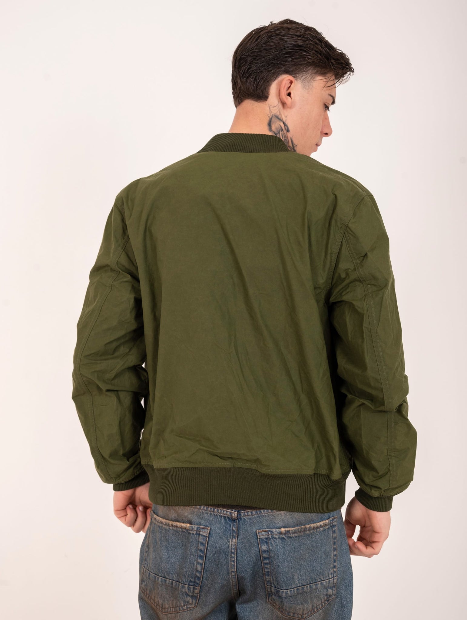 Bomber Manifattura Ceccarelli in Cotone Idrorepellente Militare