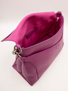 Borsa a Spalla Missy Orciani in Pelle Liscia Magenta