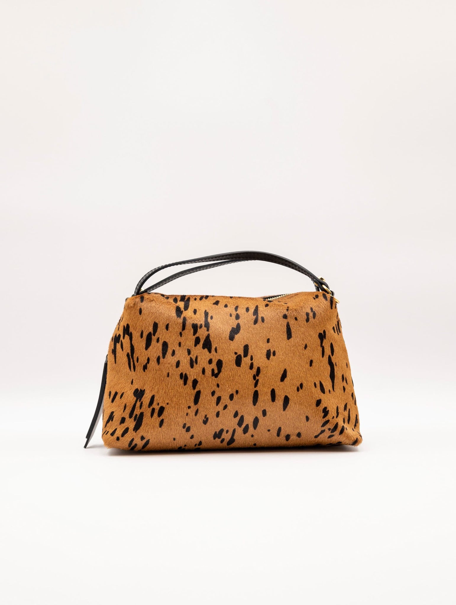 Borsa Alifa Gianni Chiarini in Cavallino Animalier Cognac e Nero