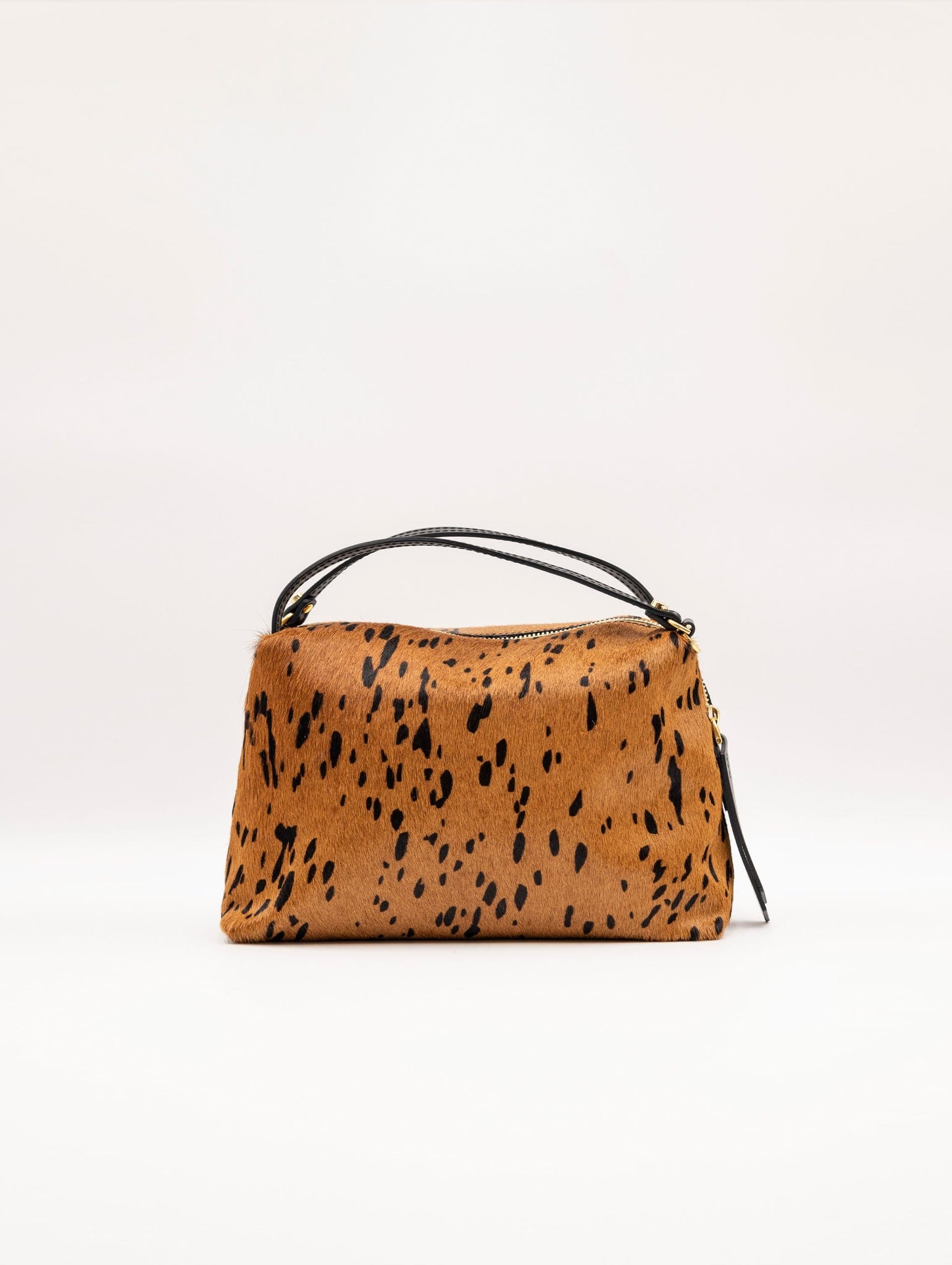 Borsa Alifa Gianni Chiarini in Cavallino Animalier Cognac e Nero