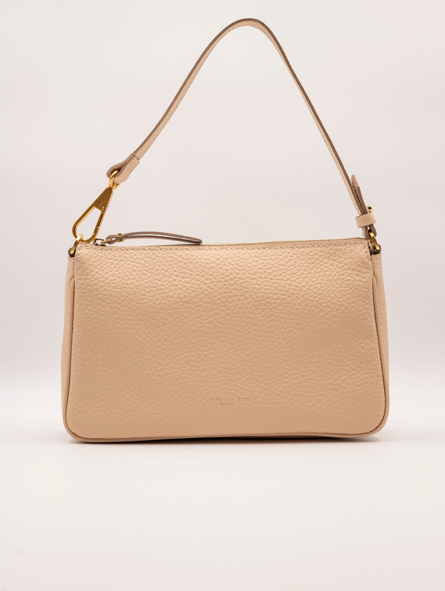 Borsa Brooke Gianni Chiarini in Pelle Martellata Crema