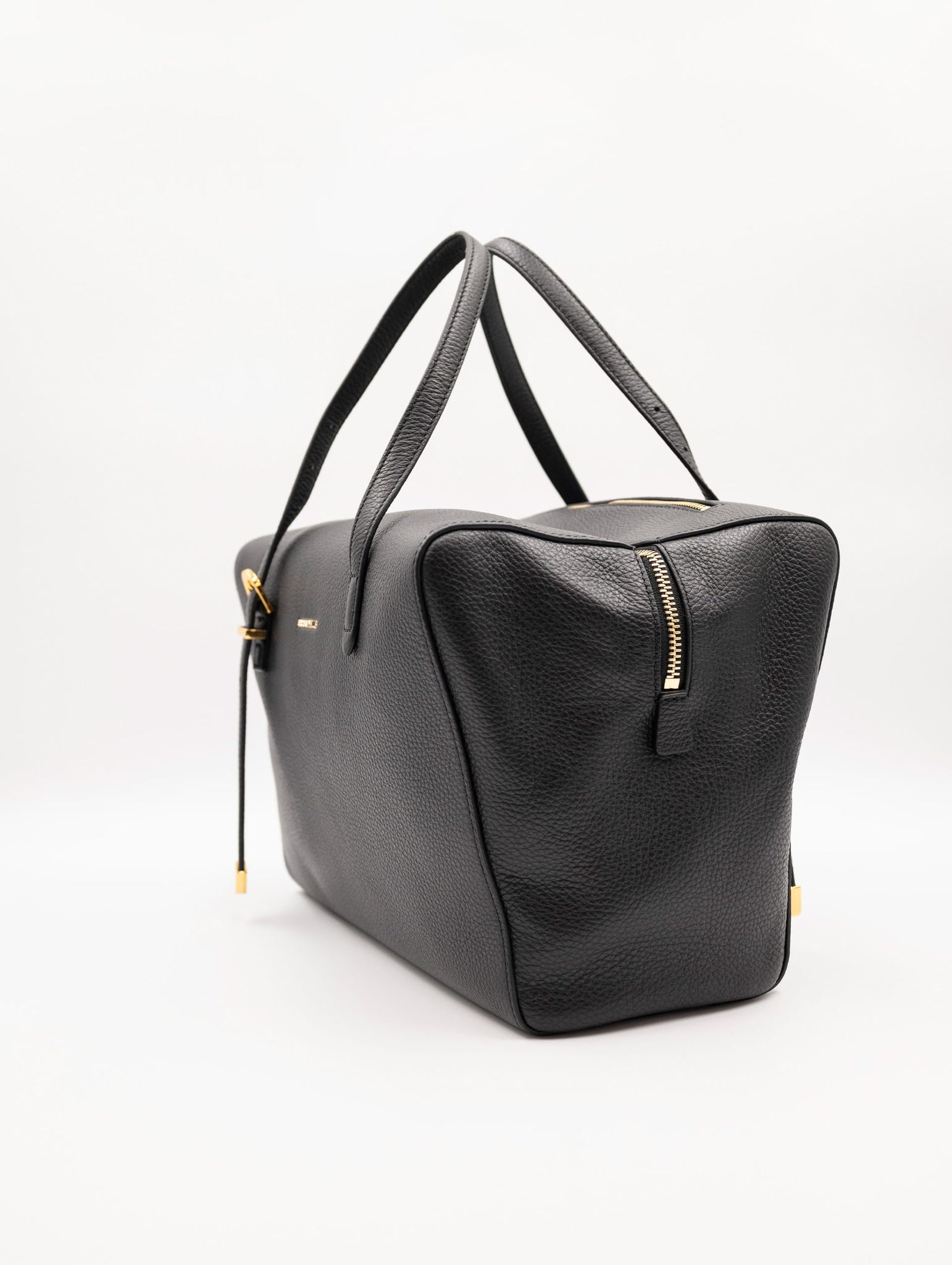 Borsa Coccinelle Gleen in Pelle Martellata Nero