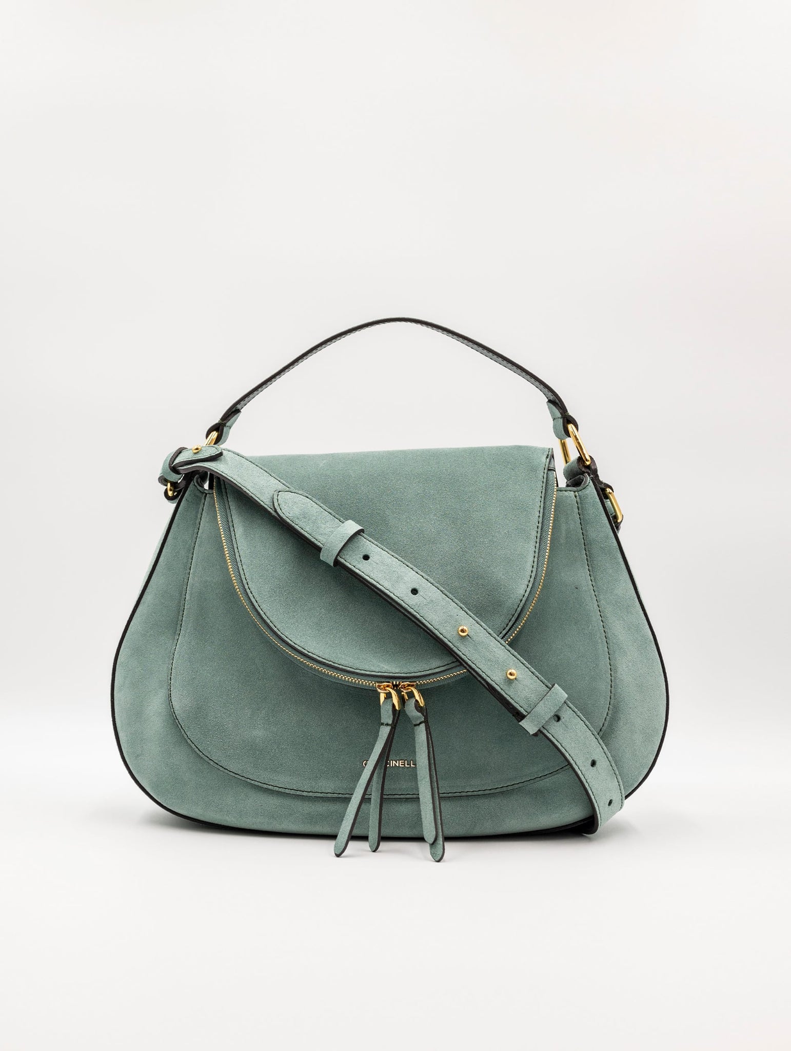 Borsa Coccinelle Sole in Suede Verde