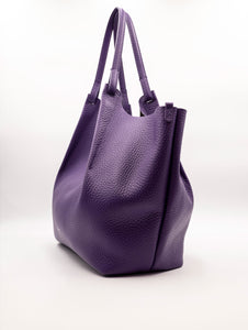 Borsa Dua Gianni Chiarini in Pelle Martellata Viola