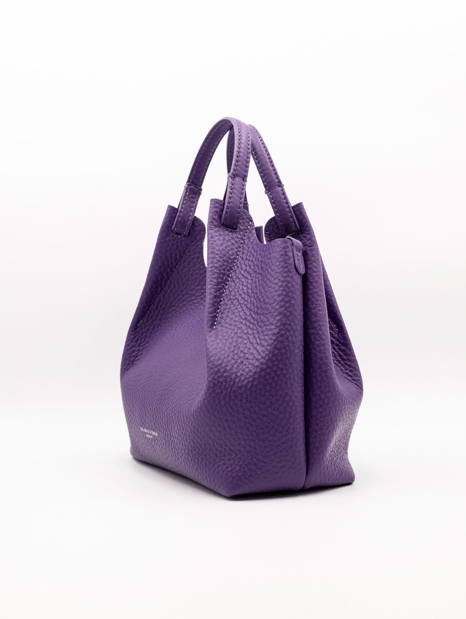 Borsa Dua Gianni Chiarini in Pelle Martellata Viola